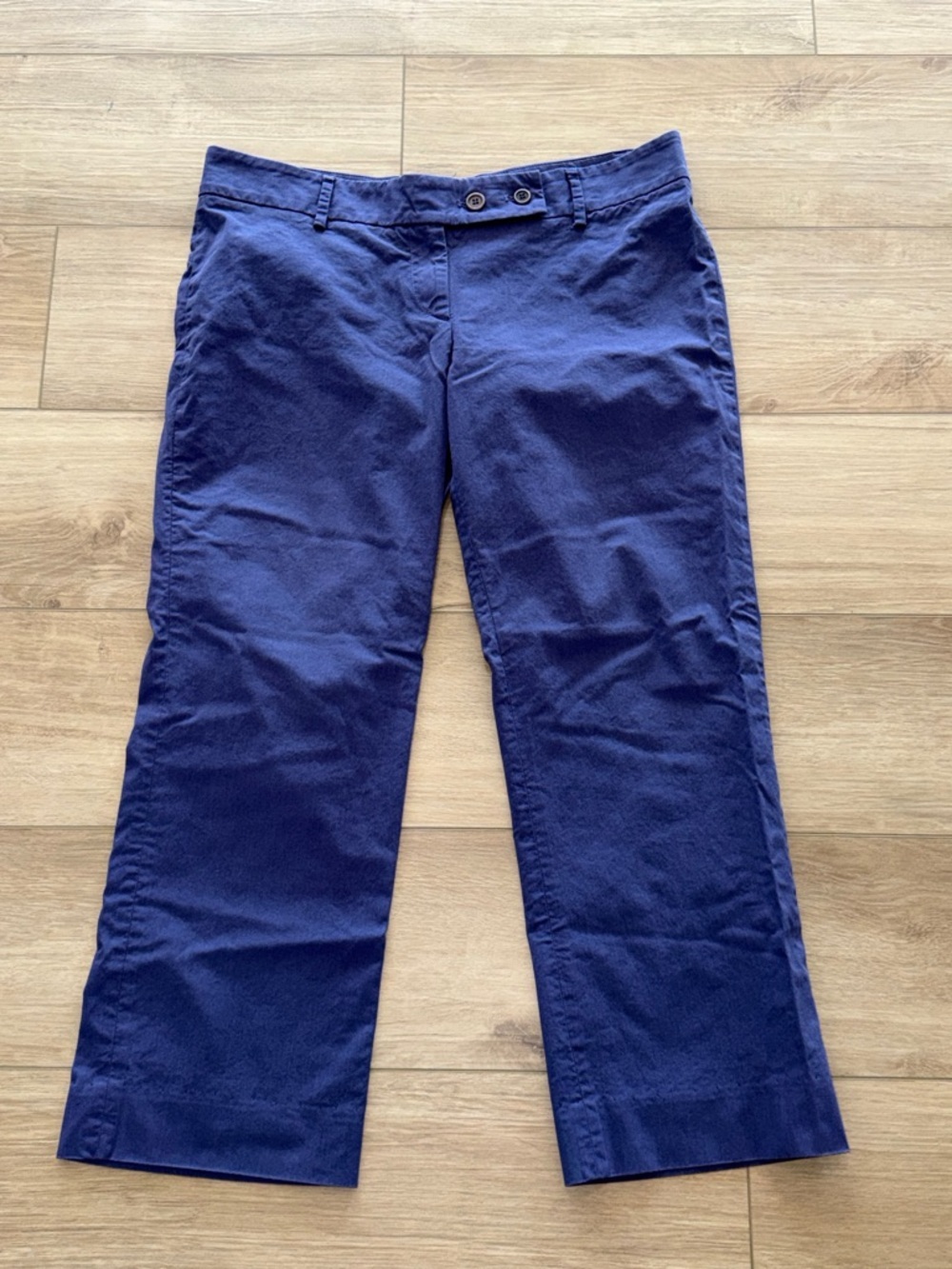 Gunex Brunello Cucinelli made in Italy  blue Straight-Leg capri Pants  US 10